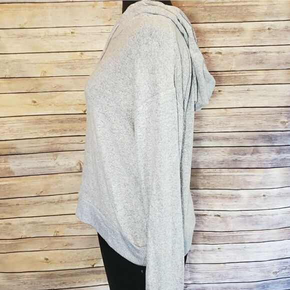 ?brand? Grey/blue pullover soft hoodie - Picture 2 of 5